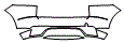 2020 Jaguar E-Pace Checkered Flag Rear Bumper Kit - PPF