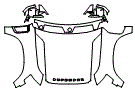 2023 Land Rover Defender 110 Hard Top X Full Hood, Fender and Mirror Kit
