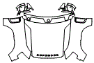 2023 Land Rover Defender  Base Full Hood, Fender and Mirror Kit - PPF