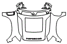 2024 Land Rover Defender  X-Dynamic SE Full Hood, Fender and Mirror Kit - PPF