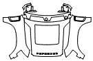 2024 Land Rover Defender  V8 Full Hood, Fender and Mirror Kit - PPF