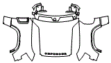 2025 Land Rover Defender  S Full Hood, Fender and Mirror Kit - PPF