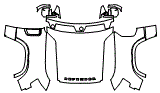 2022 Land Rover Defender  X-Dynamic Full Hood, Fender and Mirror Kit - PPF