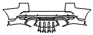 2020 Land Rover Range Rover Sport Rear Bumper Kit - PPF