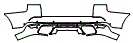 2018 Land Rover Range Rover Sport Rear Bumper Kit - PPF