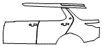 2017 Land Rover Discovery HSE Rear Fender and Door Kit - PPF
