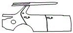 2018 Land Rover Discovery Rear Fender and Door Kit - PPF