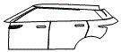 2020 Land Rover Range Rover Evoque  S Rear Fender and Door Kit - PPF