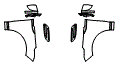 2021 Land Rover Range Rover Velar Base Full Fender and Mirror Kit - PPF