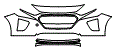 2020 Hyundai Ioniq Electric Limited Bumper Kit - PPF
