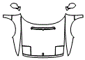 1997 Ferrari F355 Full Hood, Fender and Mirror Kit - PPF