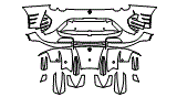 2023 Ferrari 812 Competizione Rear Bumper Kit - PPF