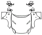 2022 Ferrari 812 GTS Full Hood, Fender and Mirror Kit - PPF