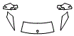 2003 Lamborghini Murcielago Hood, Fender and Mirror Kit - PPF