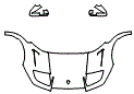 2000 Lamborghini Diablo VT Full Hood, Fender and Mirror Kit - PPF