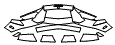 2014 Lamborghini Aventador  50th Anniversary Edition  Rear Bumper Kit - PPF