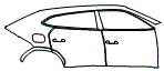 2023 Lamborghini Urus Base Door and Rear Fender Kit - PPF