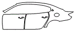 2018 Maserati Quattroporte S GranLusso Door and Rear Fender Kit - PPF