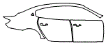 2020 Maserati Quattroporte Door and Rear Fender Kit - PPF