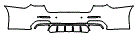 2018 Maserati Quattroporte GTS GranSport Rear Bumper Kit - PPF