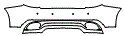 2016 Maserati Gran Turismo Coupe Sport Rear Bumper Kit - PPF