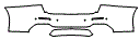 2024 Maserati Ghibli Trofeo Rear Bumper Kit - PPF