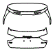 2023 Maserati Levante Trunk Lid Kit - PPF