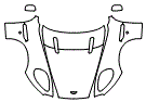 2005 Aston Martin DB9 Full Hood, Fender and Mirror Kit - PPF