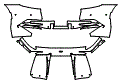 2022 Aston Martin DBS Coupe Rear Bumper Kit - PPF
