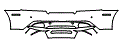 2016 Aston Martin DB9 Volante Rear Bumper Kit - PPF