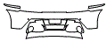 2015 Aston Martin V8 Vantage  Roadster Rear Bumper Kit - PPF