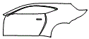 2021 Aston Martin Vantage Coupe Rear Fender and Door Kit - PPF