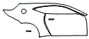 2021 Aston Martin Vantage Rear Fender and Door Kit - PPF