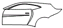 2022 Aston Martin Vantage Coupe F1 Edition Door and Rear Fender Kit - PPF