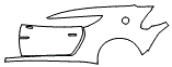 2017 Aston Martin Vanquish Zagato Door and Rear Fender Kit - PPF
