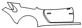 2018 Aston Martin Vanquish Zagato Door and Rear Fender Kit - PPF