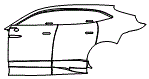 2023 Aston Martin DBX Door and Rear Fender Kit - PPF