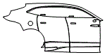 2023 Aston Martin DBX Door and Rear Fender Kit - PPF