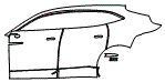 2024 Aston Martin DBX Rear Fender and Door Kit - PPF