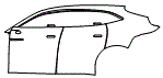 2024 Aston Martin DBX Base Rear Fender and Door Kit - PPF