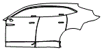 2023 Aston Martin DBX Rear Fender and Door Kit - PPF