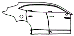 2021 Aston Martin DBX Rear Fender and Door Kit - PPF