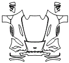 2022 Aston Martin V12 Speedster Mirror, Fender and Full Hood Kit - PPF