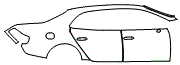 2015 Bentley Flying Spur Rear Fender and Door Kit - PPF