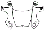 2021 Bentley Continental  Convertible Full Hood, Fender and Mirror Kit - PPF