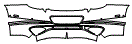 2022 Bentley Continental GT V8 Coupe Rear Bumper Kit - PPF