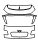 2020 Bentley Bentayga Speed Trunk Lid Kit - PPF