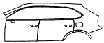 2021 Bentley Bentayga Door and Rear Fender Kit - PPF