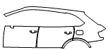 2019 Bentley Bentayga Door and Rear Fender Kit - PPF