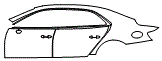 2025 Bentley Flying Spur Door and Rear Fender Kit - PPF